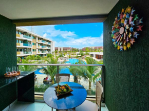 Flat Mana Beach Top - Vista Piscina, 2Qts em Muro Alto